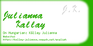 julianna kallay business card